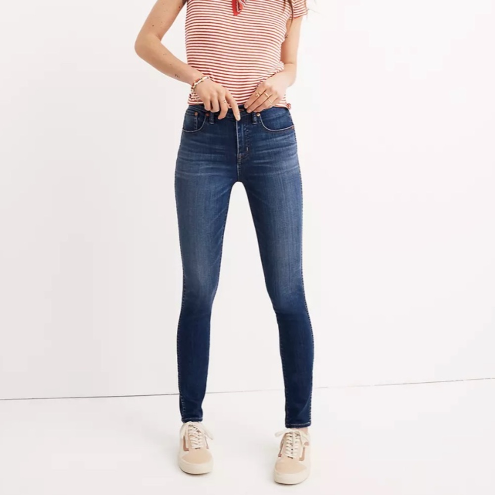 Madewell 10” High-Rise Skinny Jeans Size 25 Danny Wash